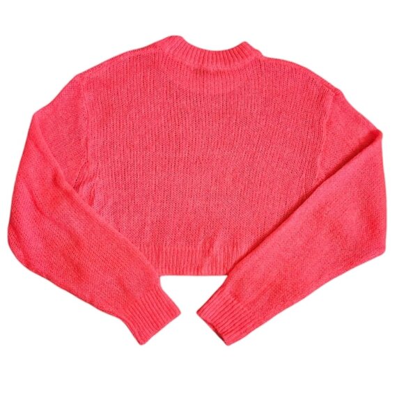 TNA Dayglo Pink Rose Utica Sweater Size S - Picture 2 of 5